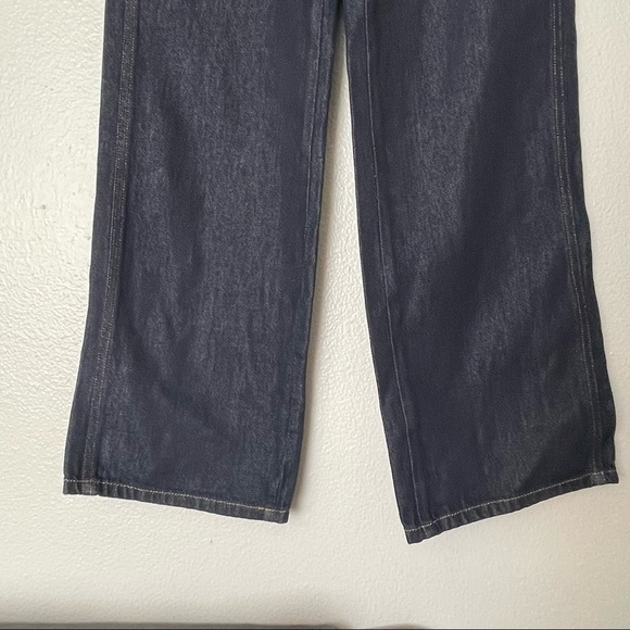 Banana Republic High-Rise Wide-Leg Zipper Pocket Alder Wash Jean 25 Regular - Picture 6 of 10